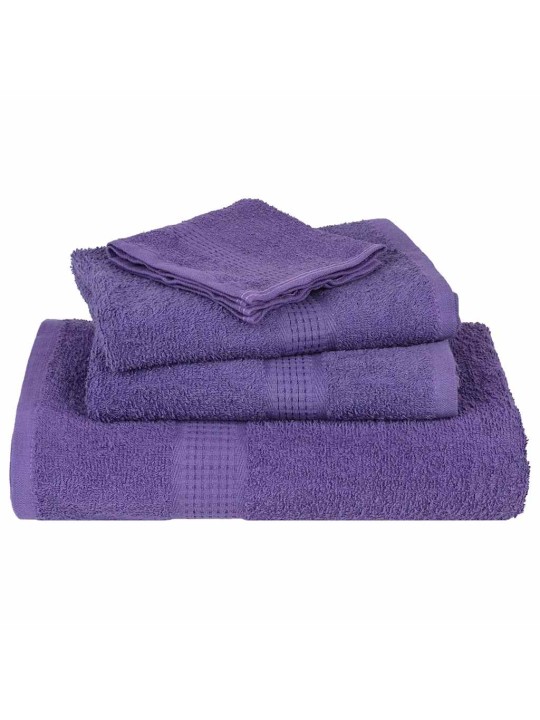 Dvieļu komplekts, 12 gab., violets, 360 gsm, 100% kokvilna