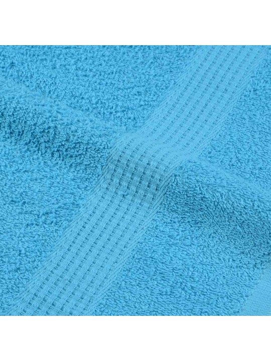 Dvieļu komplekts, 12 gab., tirkīzzils, 360 gsm, 100% kokvilna