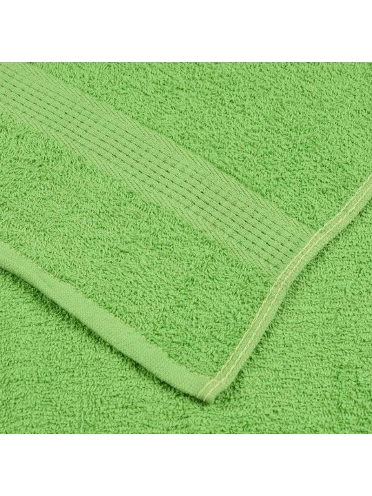Dvieļu komplekts, 12 gab., dzeltenzaļs, 360 gsm, 100% kokvilna