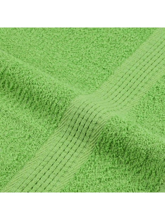 Dvieļu komplekts, 12 gab., dzeltenzaļs, 360 gsm, 100% kokvilna
