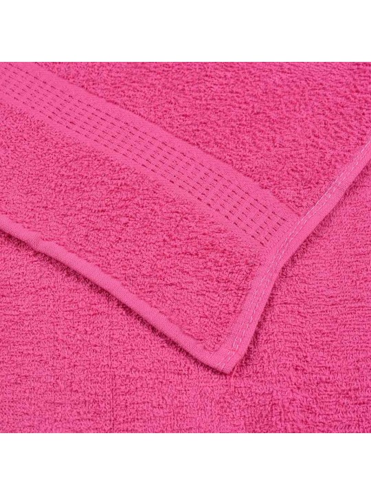 Dvieļu komplekts, 12 gab., rozā, 360 gsm, 100% kokvilna
