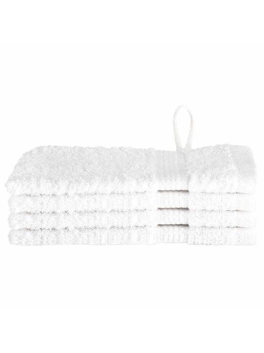 Mazgājamie dvieļi 4 pcs balts kokvilna
