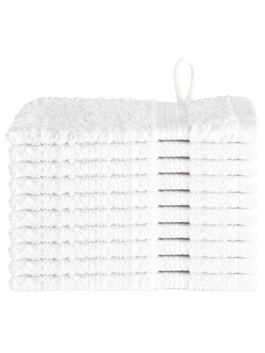 Mazgājamie dvieļi 10 pcs balts kokvilna