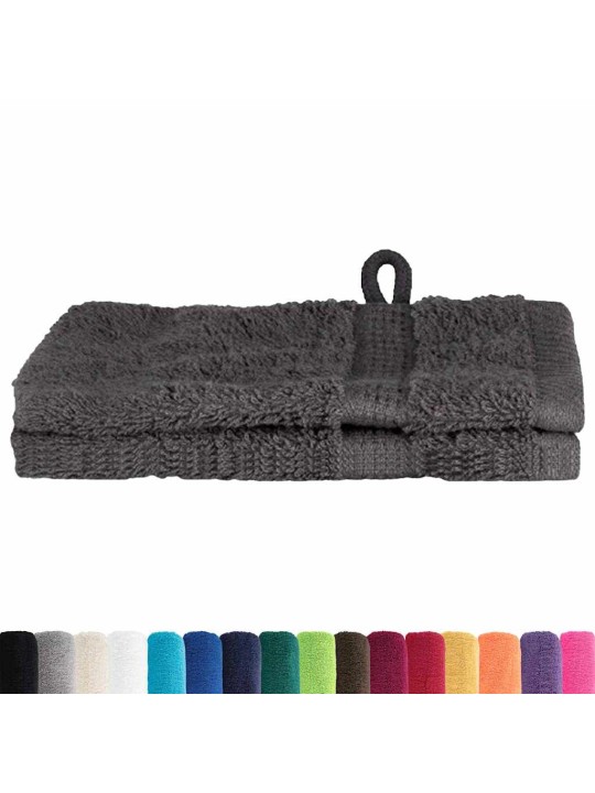 Mazgājamie dvieļi 2 pcs antracīts kokvilna