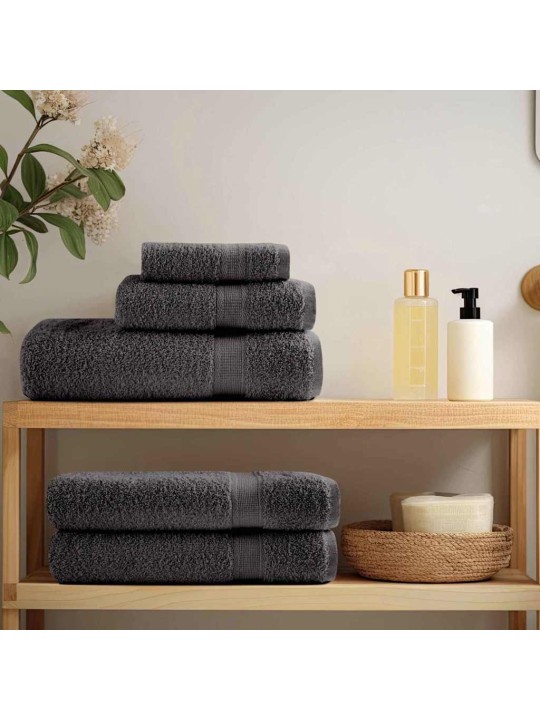 Mazgājamie dvieļi 4 pcs antracīts kokvilna