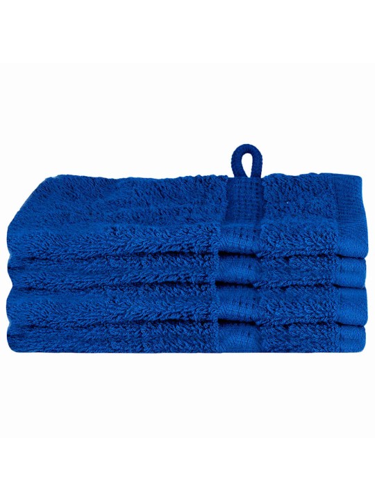 Mazgājamie dvieļi 4 pcs zila kokvilna