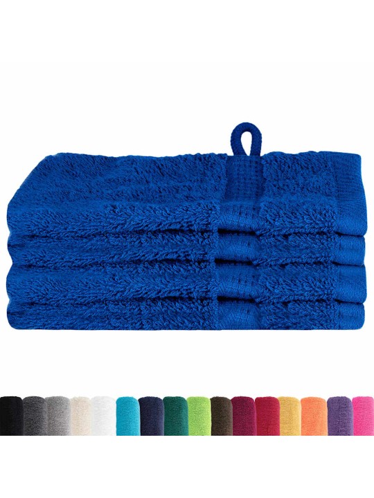 Mazgājamie dvieļi 4 pcs zila kokvilna