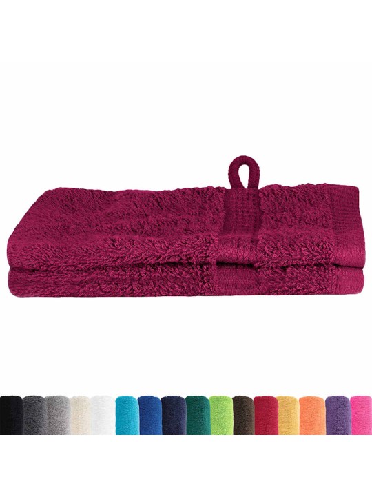 Mazgājamie dvieļi 2 pcs bordo kokvilna