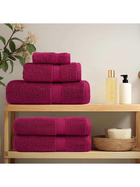 Mazgājamie dvieļi 4 pcs bordo kokvilna
