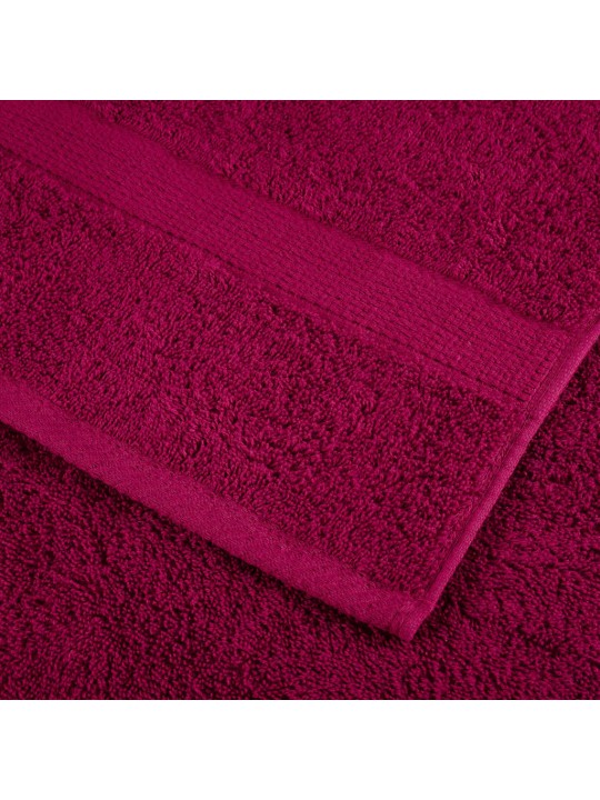 Dvieļi solund, 2 gab., vīnsarkani, 100x200 cm, 600 gsm