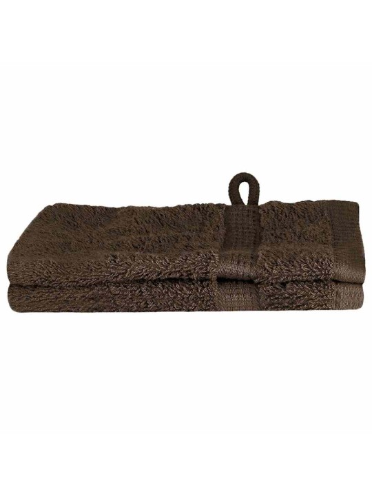 Mazgājamie dvieļi 2 pcs brūna kokvilna
