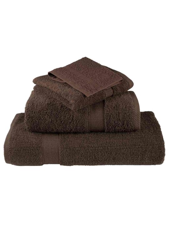 Mazgājamie dvieļi 4 pcs brūna kokvilna