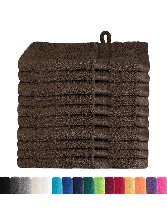 Mazgājamie dvieļi 10 pcs brūna kokvilna
