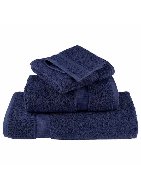 Mazgājamie dvieļi 4 pcs tumši zila kokvilna