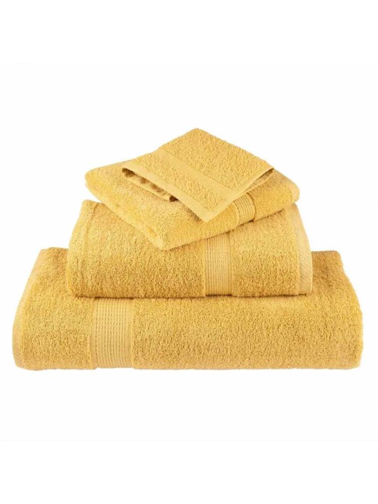 Mazgājamie dvieļi 2 pcs zelts kokvilna