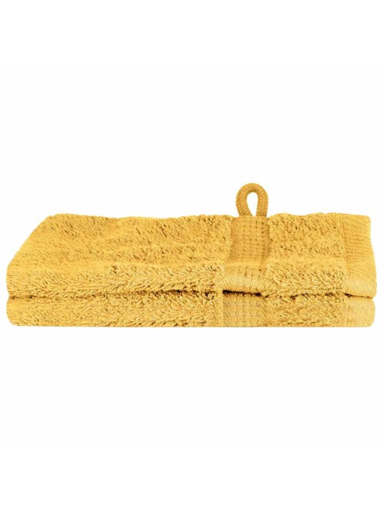 Mazgājamie dvieļi 2 pcs zelts kokvilna