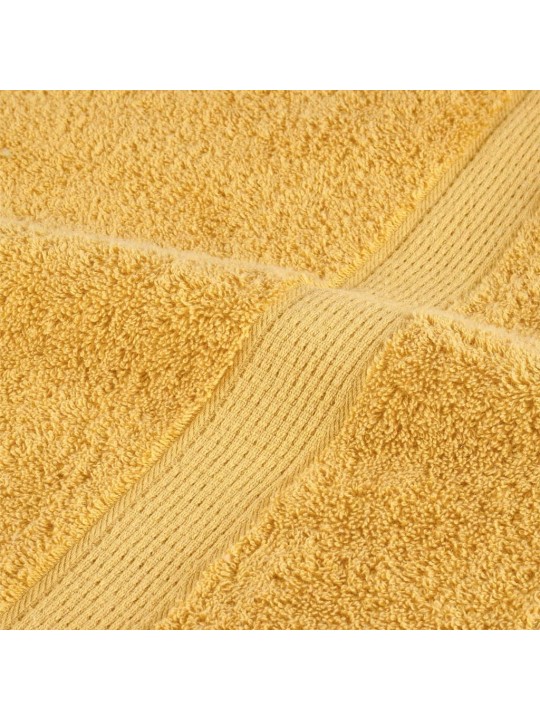 Vannas dvieļi solund, 2 gab., zelta krāsā, 100x150 cm, 600 gsm
