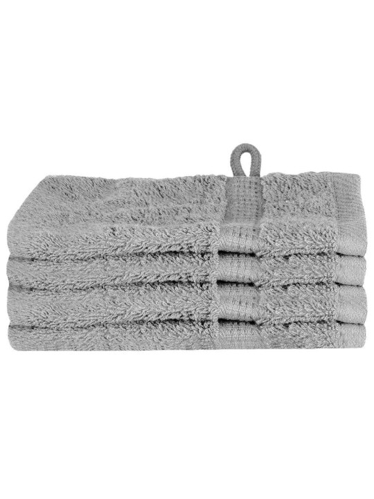 Mazgājamie dvieļi 4 pcs pelēka kokvilna