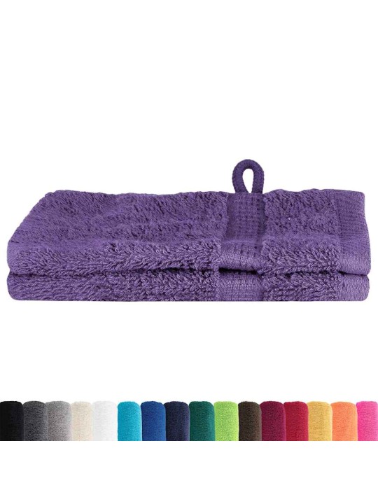 Mazgājamie dvieļi 2 pcs violeta kokvilna