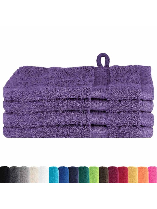 Mazgājamie dvieļi 4 pcs violeta kokvilna