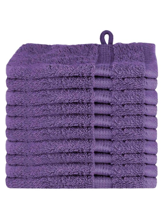 Mazgājamie dvieļi 10 pcs violeta kokvilna