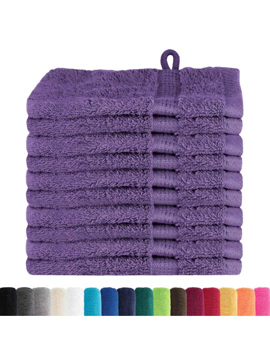 Mazgājamie dvieļi 10 pcs violeta kokvilna