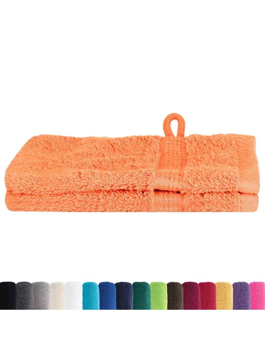 Mazgājamie dvieļi 2 pcs oranža kokvilna