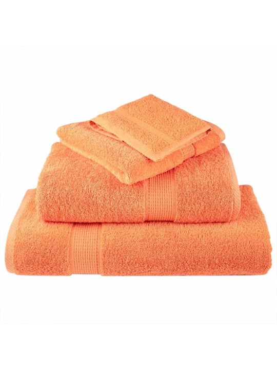 Mazgājamie dvieļi 4 pcs oranža kokvilna