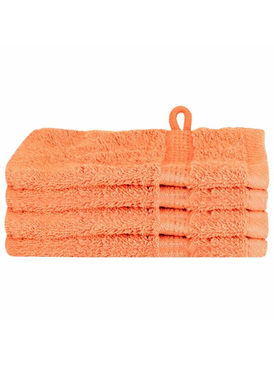Mazgājamie dvieļi 4 pcs oranža kokvilna