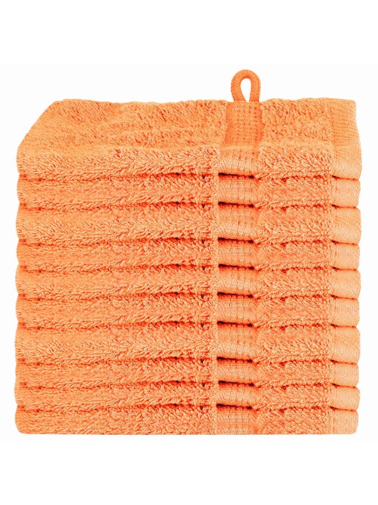 Mazgājamie dvieļi 10 pcs oranža kokvilna