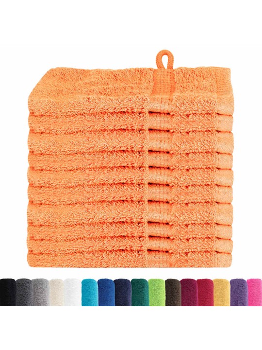 Mazgājamie dvieļi 10 pcs oranža kokvilna