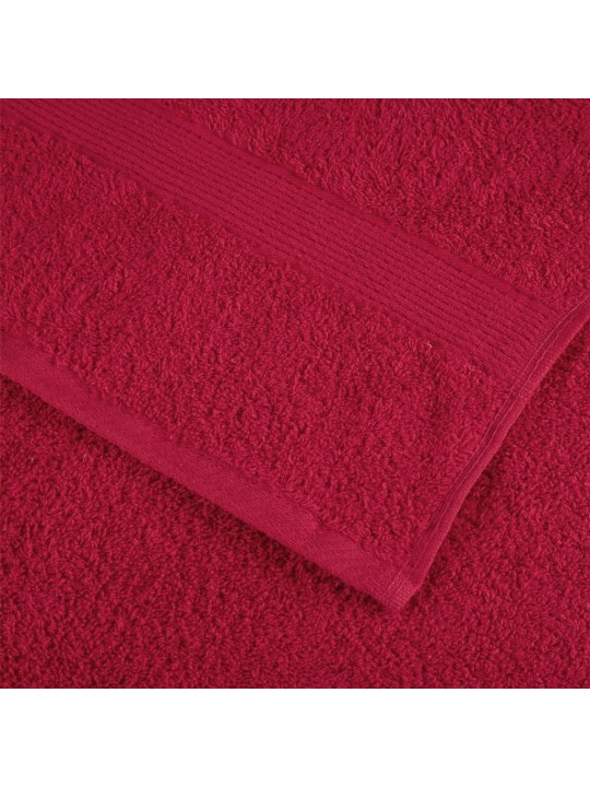 Pirts dvieļi solund, 2 gab., sarkani, 80x200 cm, 600 gsm