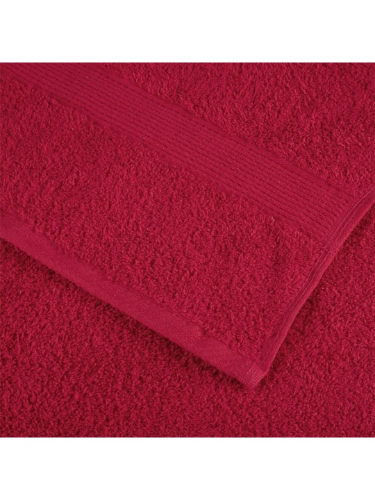 Pirts dvieļi solund, 10 gab., sarkani, 80x200 cm, 600 gsm