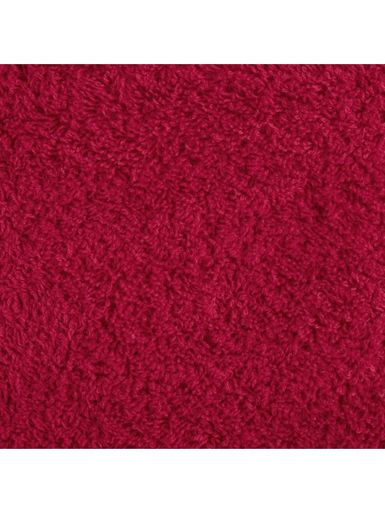 Dvieļi solund, 4 gab., sarkani, 100x200 cm, 600 gsm