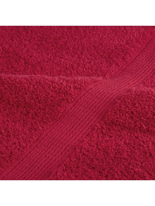 Dvieļi solund, 4 gab., sarkani, 100x200 cm, 600 gsm