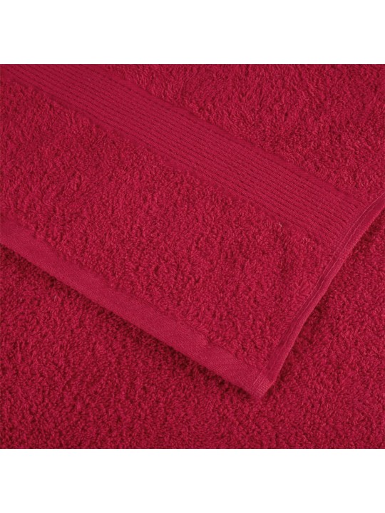 Dvieļi solund, 10 gab., sarkani, 100x200 cm, 600 gsm