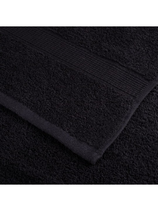 Augstākās kvalitātes dvieļi, solund, 10 gab., melni, 30x30 cm, 600 g/m²