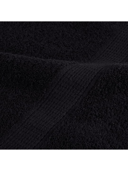 Dvieļi solund, 2 gab., melni, 100x200 cm, 600 gsm