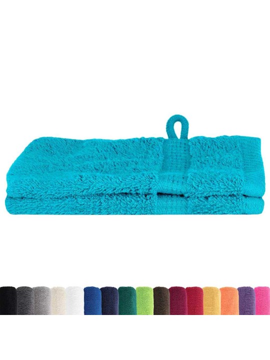 Mazgājamie dvieļi 2 pcs tirkīzzila kokvilna