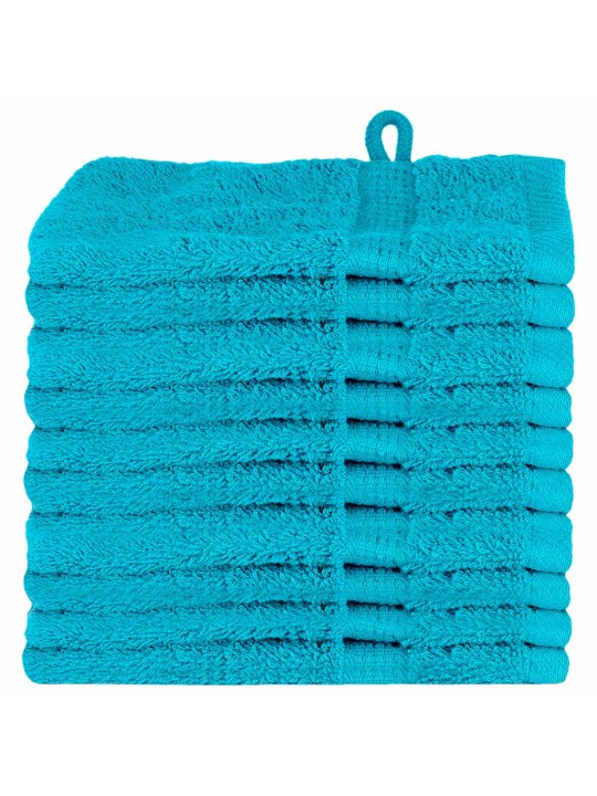 Mazgājamie dvieļi 10 pcs tirkīzzila kokvilna