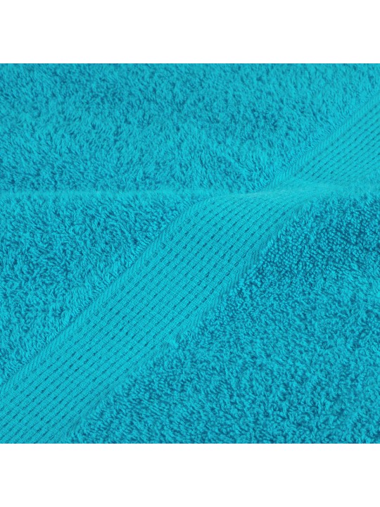 Dvieļi solund, 4 gab., tirkīzzili, 100x200 cm, 600 gsm