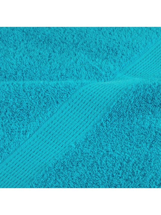 Dvieļi solund, 10 gab., tirkīzzili, 100x200 cm, 600 gsm