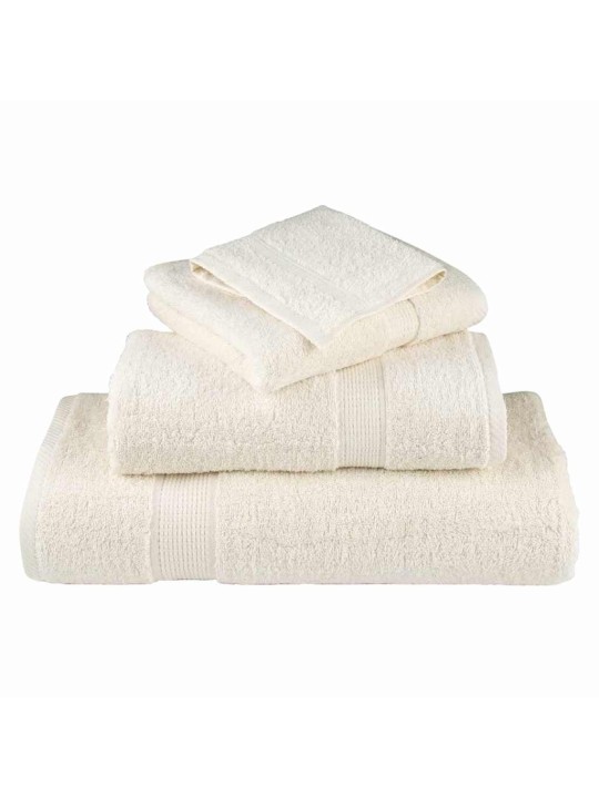 Mazgājamie dvieļi 4 pcs krēmkrāsa kokvilna
