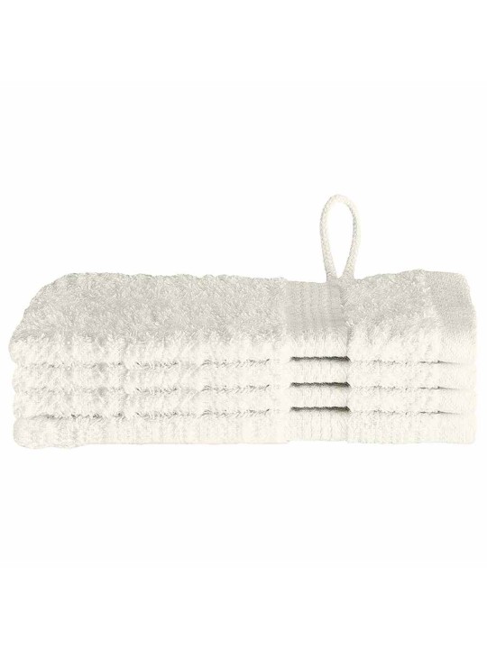 Mazgājamie dvieļi 4 pcs krēmkrāsa kokvilna