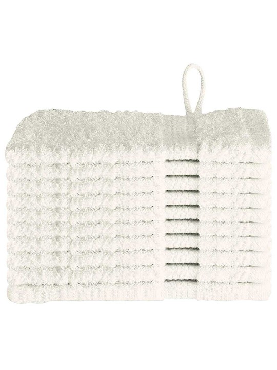 Mazgājamie dvieļi 10 pcs krēmkrāsa kokvilna