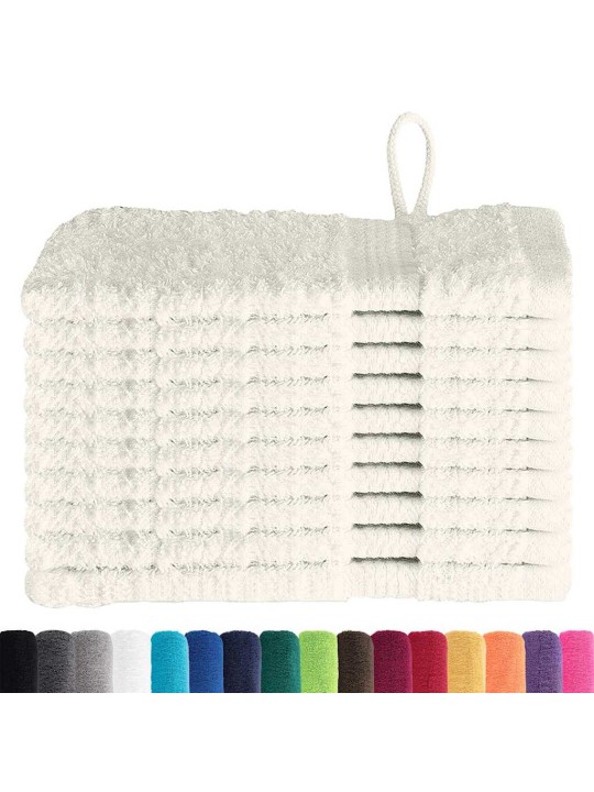 Mazgājamie dvieļi 10 pcs krēmkrāsa kokvilna