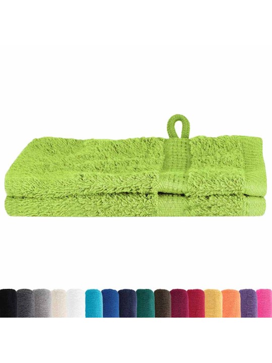 Mazgājamie dvieļi 2 pcs ābolu zaļš kokvilna
