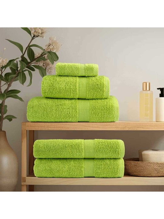 Mazgājamie dvieļi 4 pcs ābolu zaļš kokvilna