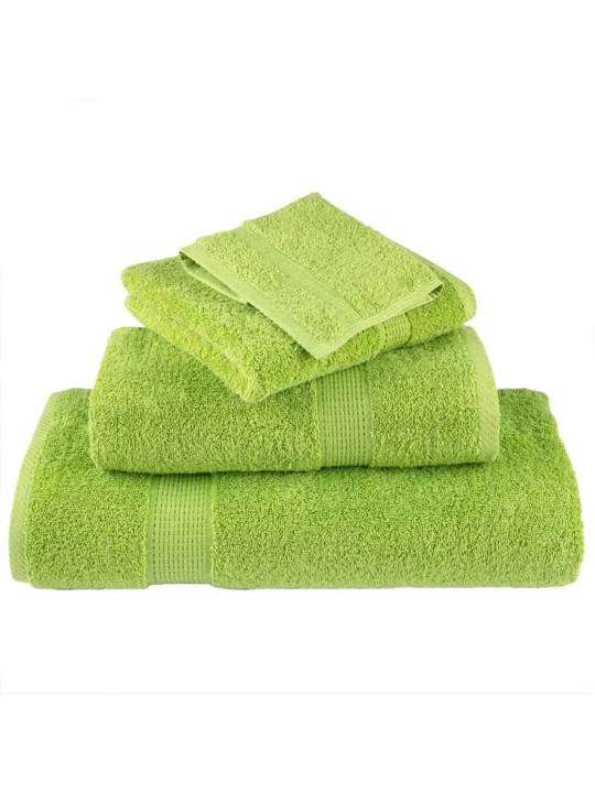 Mazgājamie dvieļi 4 pcs ābolu zaļš kokvilna
