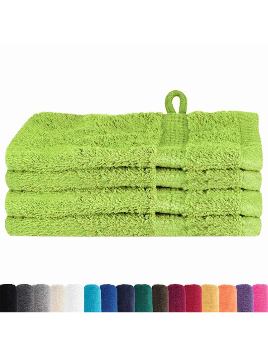 Mazgājamie dvieļi 4 pcs ābolu zaļš kokvilna